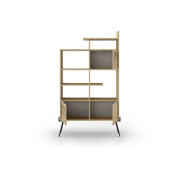 Knihovna v dekoru dubu v přírodní barvě 95x170 cm Ecrin – Marckeric-image-2