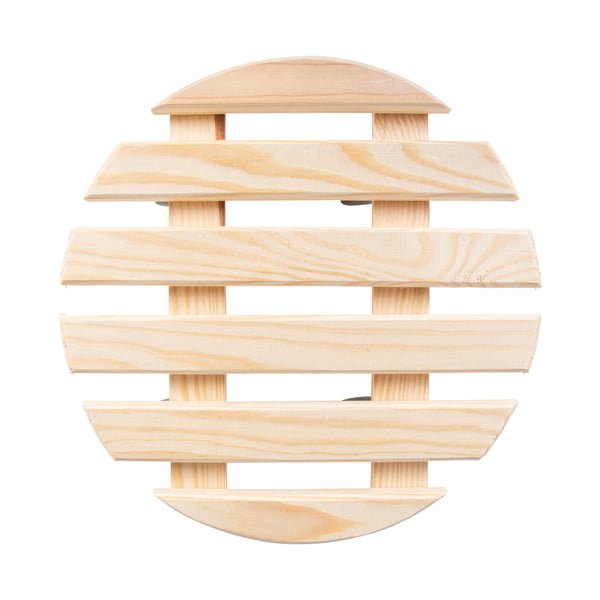 Dřevěný pojízdný podstavec pod květináč ø 29 cm (výška 8 cm) Indoor & Outdoor – Esschert Design-image-2