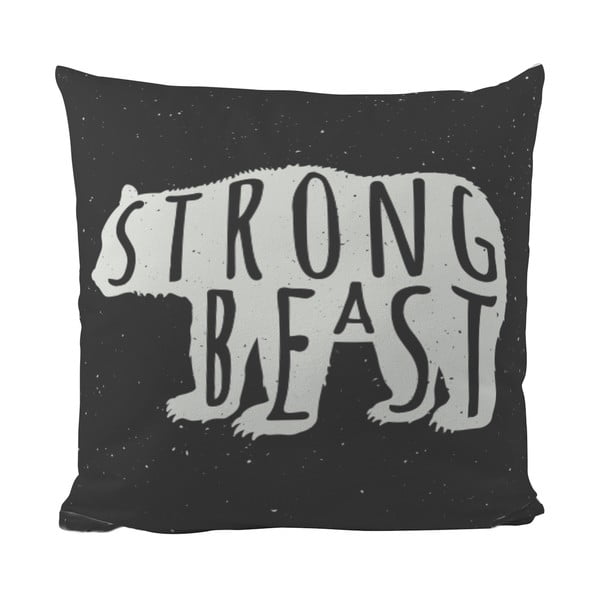 Polštářek Black Shake Strong Beast, 50x50 cm