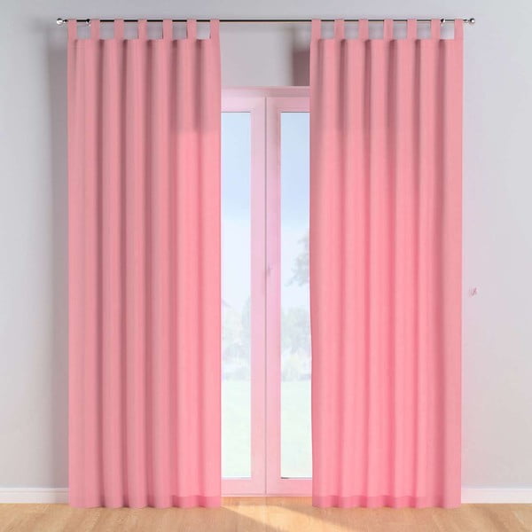 Růžový závěs 260x130 cm Happiness - Yellow Tipi-image-1