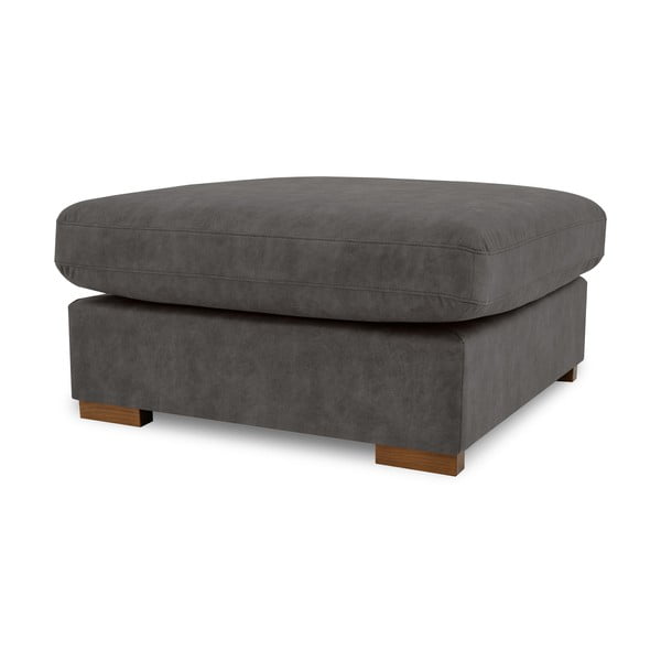 Antracitová podnožka z imitace kůže Hamburg – Scandic-image-2