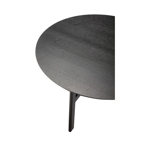 Černý kulatý konferenční stolek ø 80 cm Fjord – Hübsch-image-4