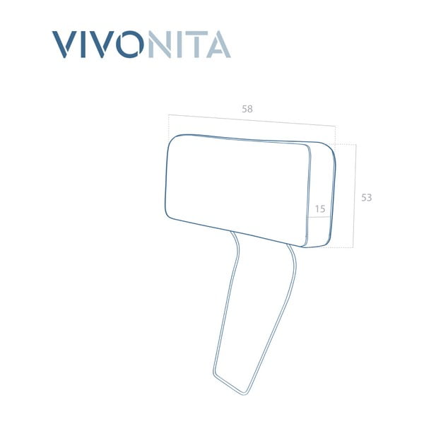 Světle zelená opěrka hlavy k pohovce Vivonita Harlem-image-1