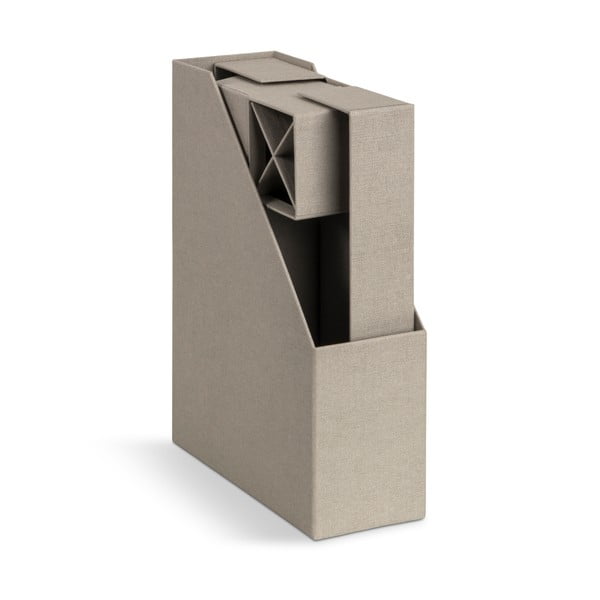 Kartonové organizéry v sadě 4 ks Hugo Canvas Paper Laminate – Bigso-image-3