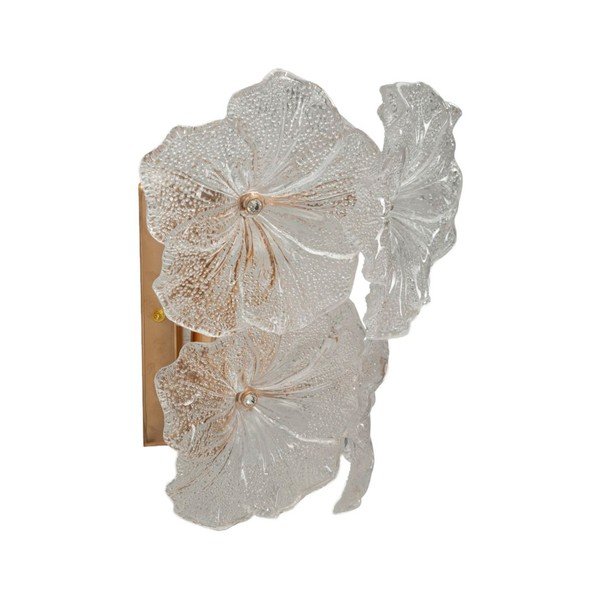 Skleněné nástěnné svítidlo ve zlaté barvě Ibiscus – Mauro Ferretti-image-2