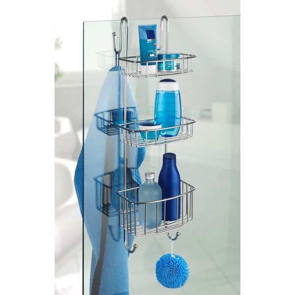 Třípatrová závěsná polička do sprchy Wenko Olesi-image-1