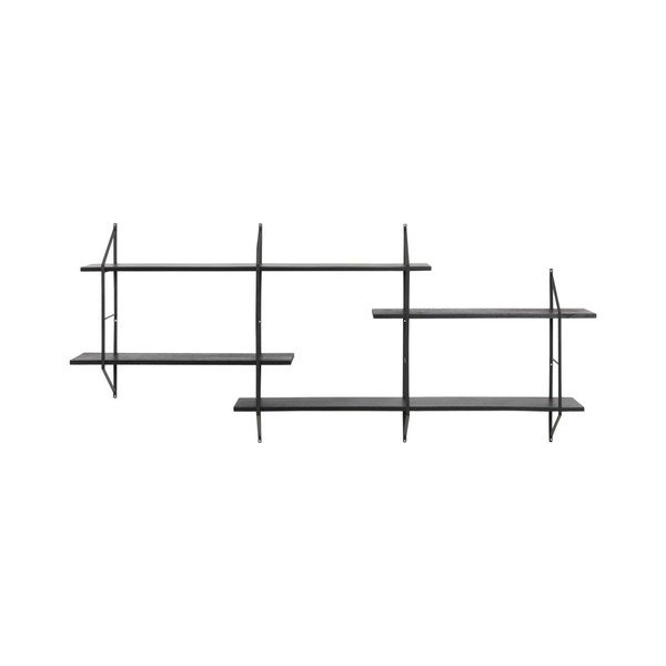 Černá patrová kovová police Belfast - Actona-image-3