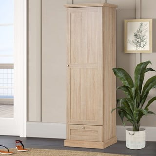 Šatní skříň v dekoru dubu v přírodní barvě 60x180 cm Binz – Støraa