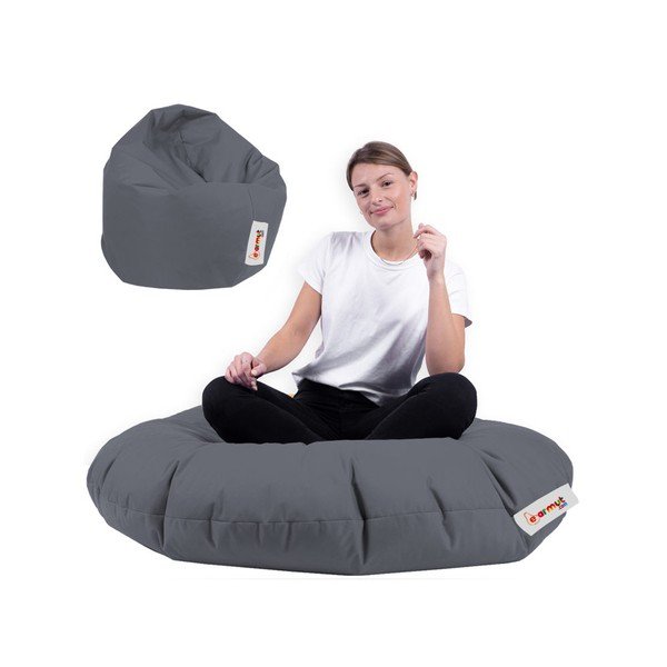 Tmavě šedý zahradní sedací vak Lyzi – Floriane Garden-image-3