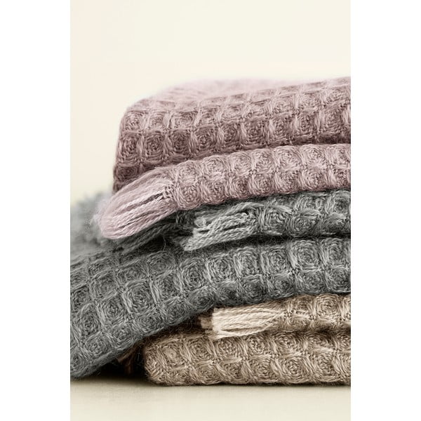 Šedý pléd s vaflovým vzorem Blomus, 130 x 180 cm-image-1