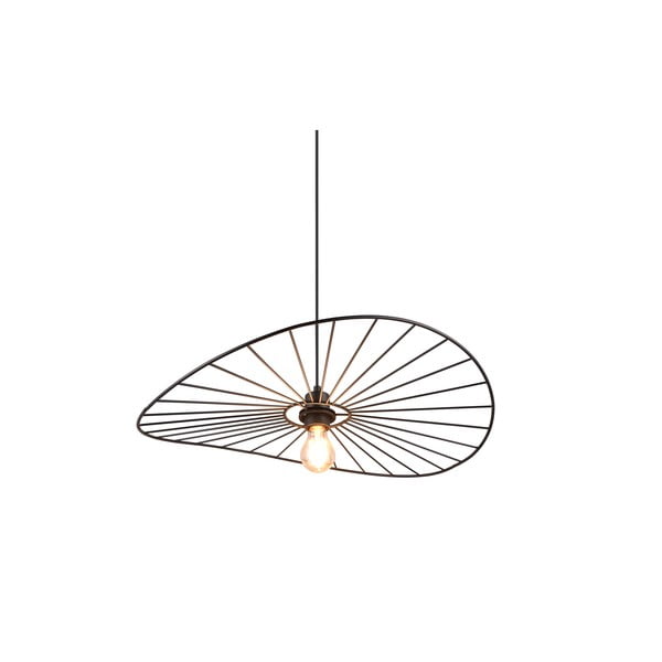 Matně černé závěsné svítidlo ø 60 cm Chapeau – Reality-image-4