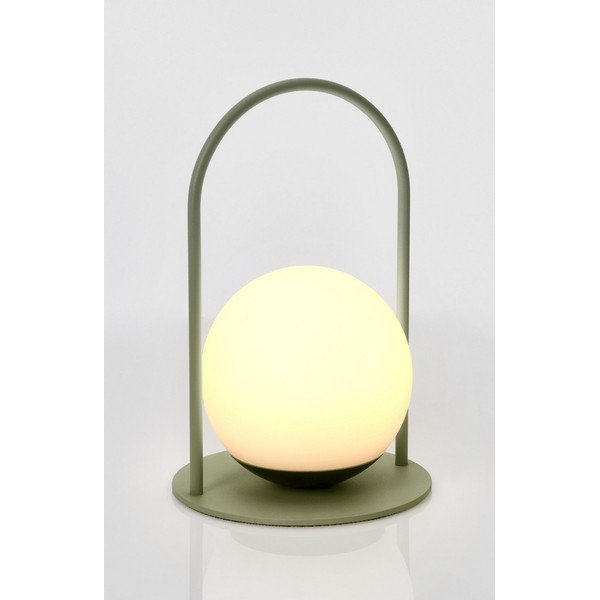 Zelená LED stmívatelná stolní lampa s plastovým stínidlem (výška 21 cm) Pansy – Bizzotto-image-4