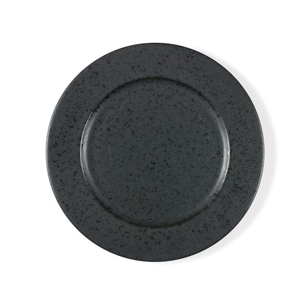 Černý kameninový mělký talíř Bitz Basics Black, ⌀ 27 cm