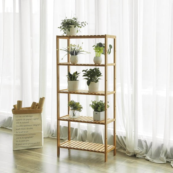 Bambusový regál Songmics, výška 130 cm-image-1