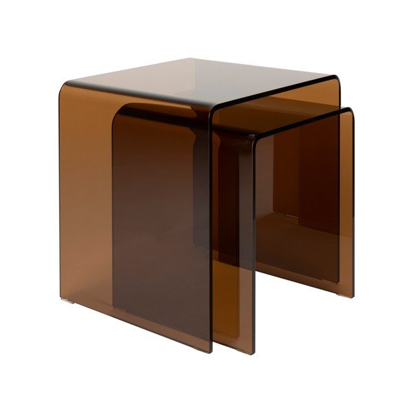 Skleněné odkládací stolky v sadě 2 ks 40x45 cm Vetro – Dutchbone