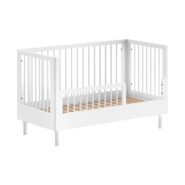 Bílá postýlka z bukového dřeva 70x140 cm Forrest – Vipack-image-2