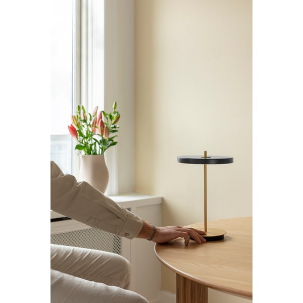 Antracitová LED stmívatelná stolní lampa s kovovým stínidlem (výška 31 cm) Asteria Move – UMAGE-image-4