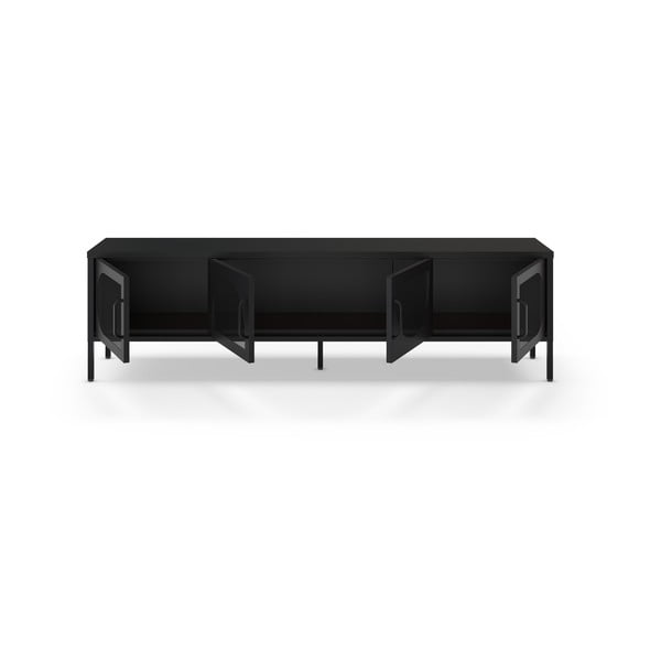 Černý TV stolek 180x50 cm Tayra – Marckeric-image-1