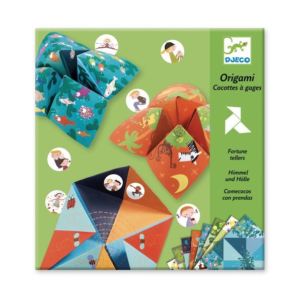Sada 8 origami papírů se samolepkami Djeco Fortune-image-4