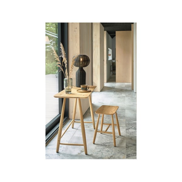 Černá stolní lampa s ratanovým stínidlem (výška 43 cm) Werna – Villa Collection-image-4