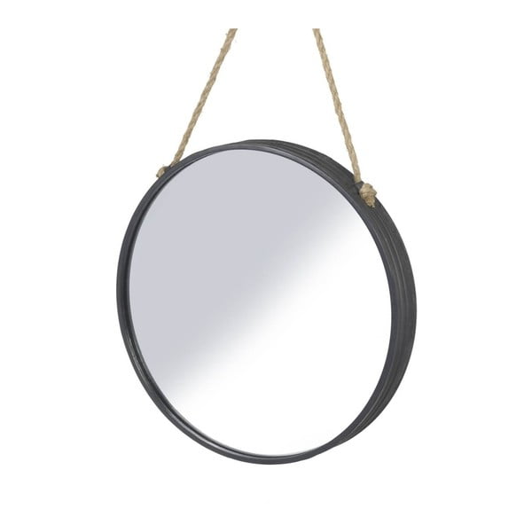Nástěnné závěsné černé zrcadlo Parlane Scotia