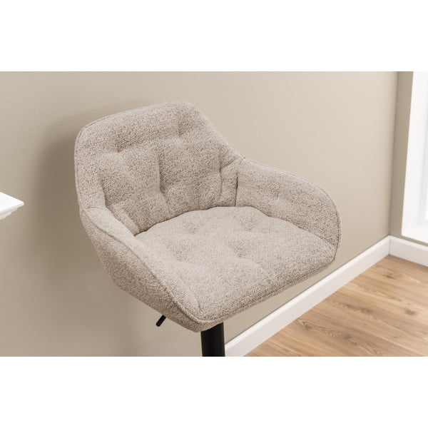 Světle šedé otočné barové židle v sadě 2 ks 109 cm Brooke – Actona-image-2