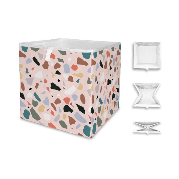 Úložný box Butter Kings Pastel Terrazzo, 32 x 32 cm