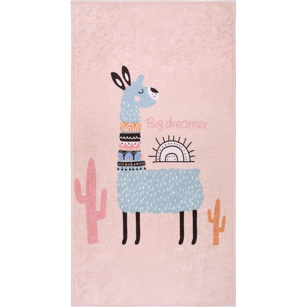 Růžový pratelný dětský koberec 160x230 cm Big Dreamer Camel – Vitaus