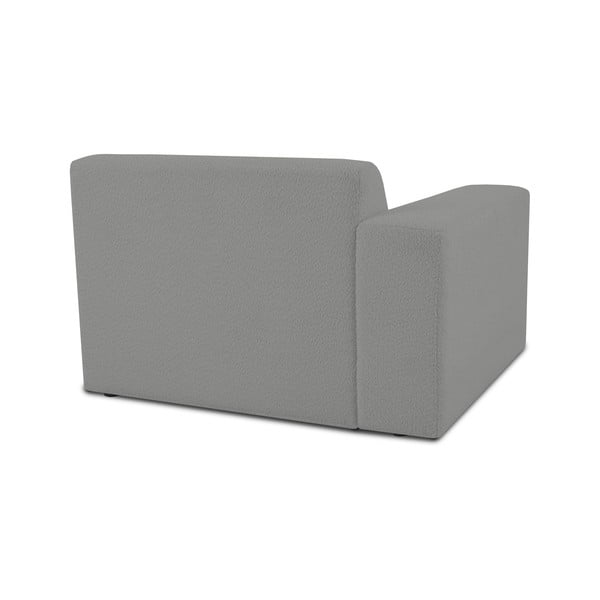 Šedý modul pohovky z textilie bouclé (levý roh) Roxy – Scandic-image-2