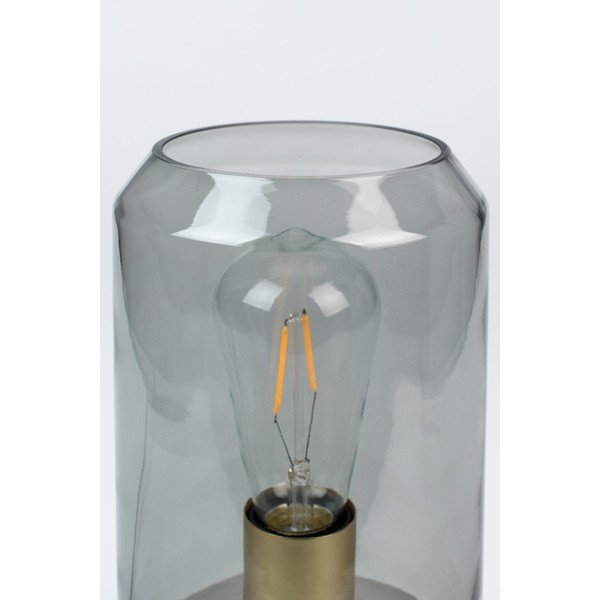 Šedá stolní lampa White Label Kato-image-2