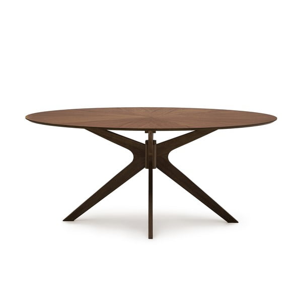 Jídelní stůl s deskou v dekoru ořechového dřeva 110x180 cm Naanim – Kave Home