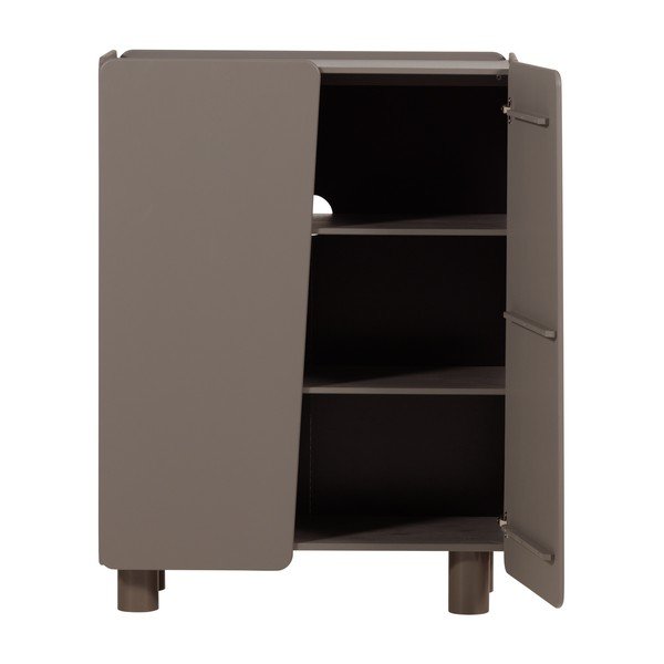 Hnědá skříňka z borovicového dřeva 100x135x45 cm Root – WOOOD-image-3