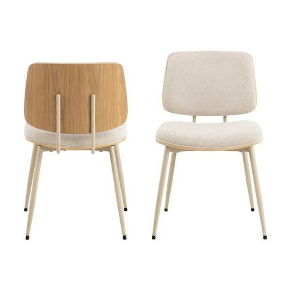 Krémová jídelní židle Owen – Actona-image-3