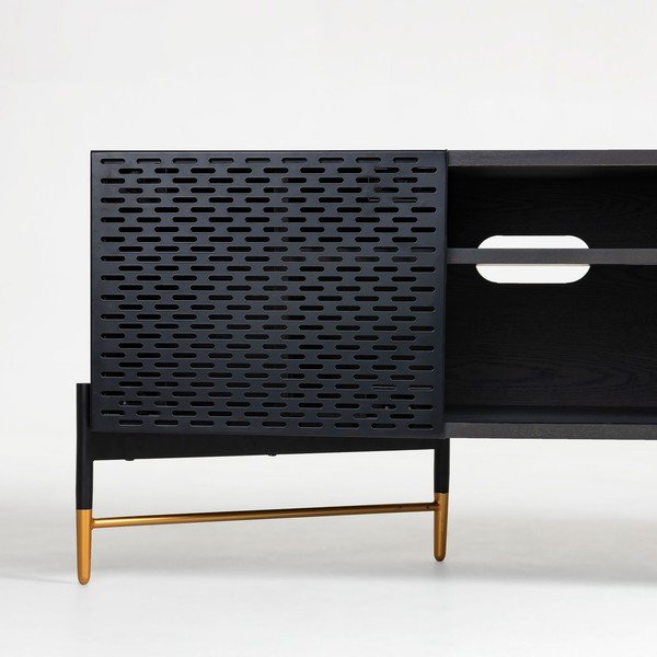 Černý TV stolek Kave Home Norfort-image-1