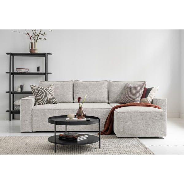 Krémová rozkládací rohová pohovka (variabilní) Brave Dave – Miuform-image-1