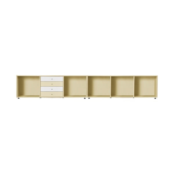 Světle žlutá nízká komoda 267x61 cm Mistral – Hammel Furniture