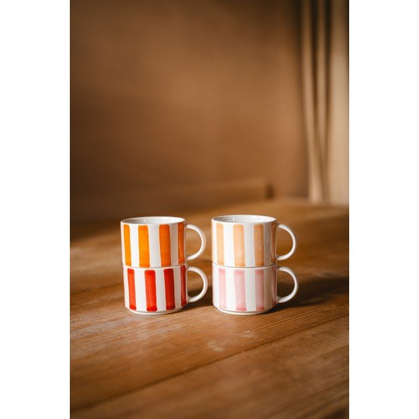 Bílé keramické hrnky v sadě 4 ks na espresso 180 ml Franca – Leopold Vienna-image-1