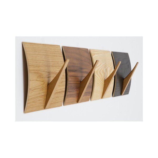 Nástěnný věšák z masivního dřeva Woodman Rack Naki Walnut-image-2