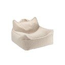 Světle hnědý dětský sedací vak z textilie bouclé Chair – Wigiwama