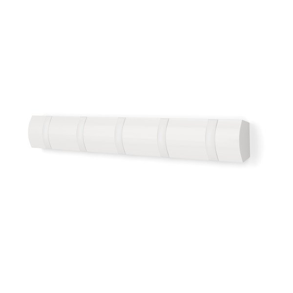 Matně bílý nástěnný věšák z borovicového dřeva 51 cm Flip – Umbra