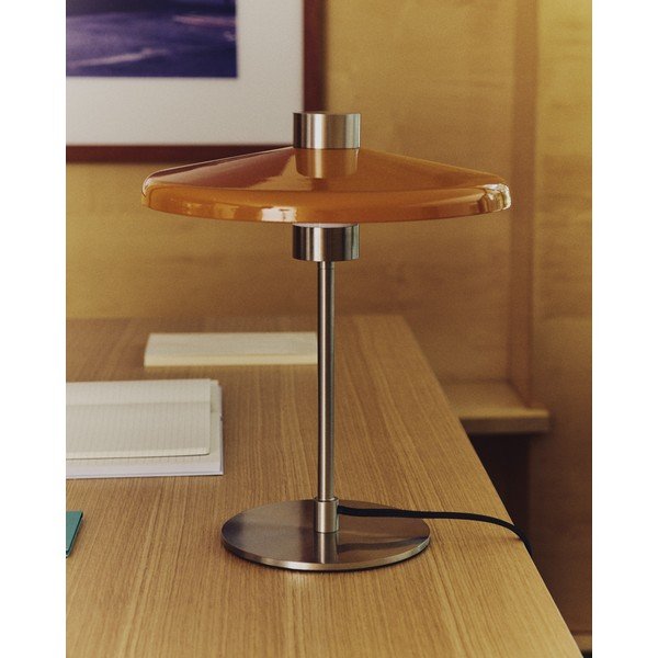 Oranžová stolní lampa s kovovým stínidlem (výška 32,5 cm) Nuvira – Kave Home-image-2