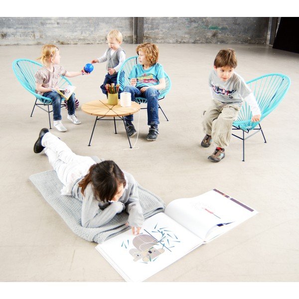 Dětské křeslo Acapulco Mini, světle modré-image-3