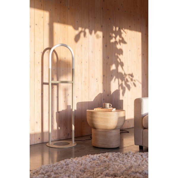 Béžová LED stmívatelná stojací lampa (výška 135 cm) Arch – Zuiver-image-3