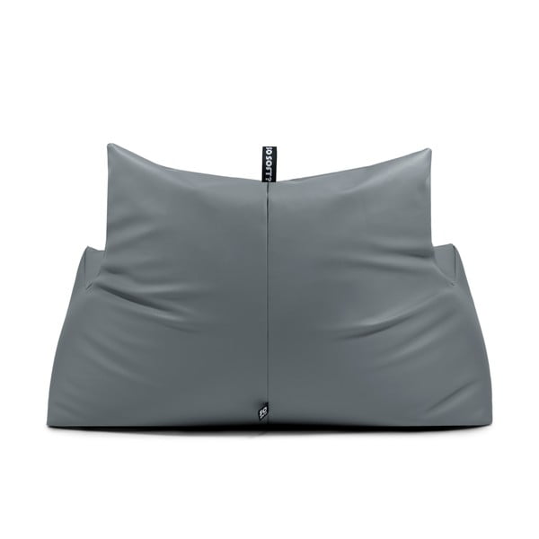 Šedý sedací vak z imitace kůže Icy Sofa – So Soft?-image-4