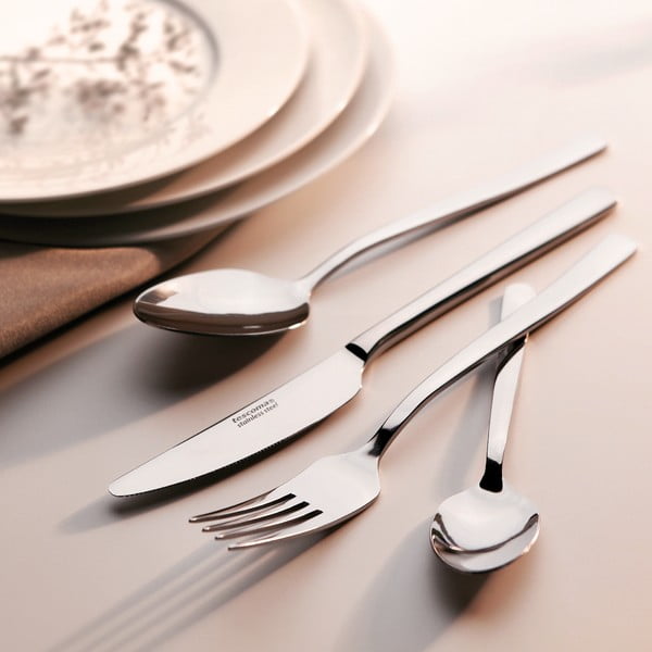 Nerezový příbor ve stříbrné barvě 24 ks Victoria – Tescoma-image-1