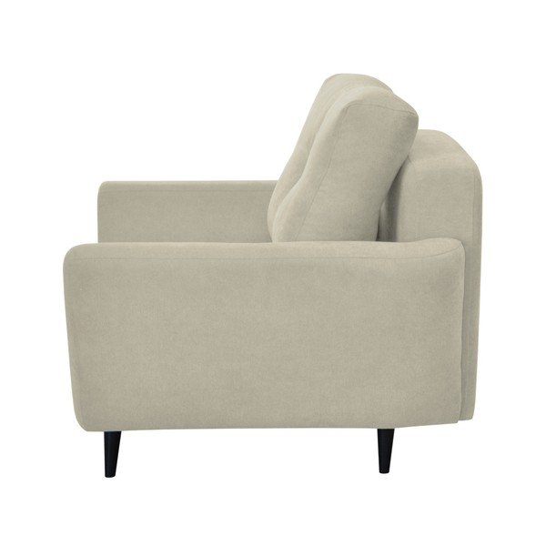 Krémové křeslo s tmavými nohami Mazzini Sofas Cedar-image-2