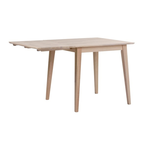 Matně lakovaný sklápěcí dubový jídelní stůl Rowico Filippa, 80 x 80 cm-image-3