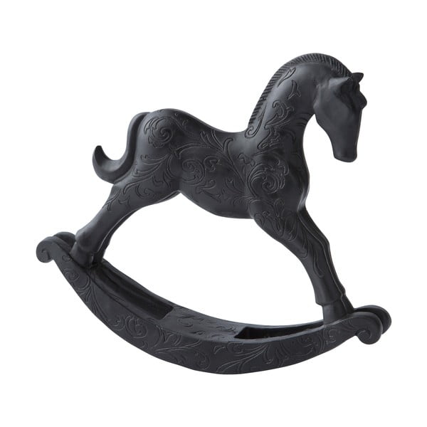 Figurka houpacího koně, černá