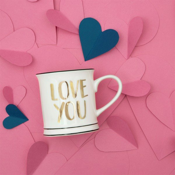 Bílý porcelánový hrnek Sass & Belle Love You, 400 ml-image-3