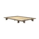 Hnědá dvoulůžková postel z borovicového dřeva s roštem 160x200 cm Japan – Karup Design